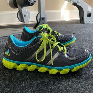 Black Adidas Shoes w Blue/Green